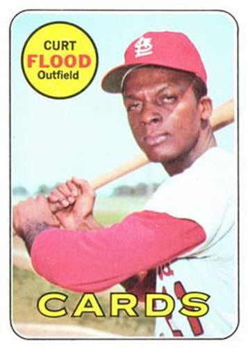 #540 Curt Flood - St. Louis Cardinals - 1969 Topps Baseball