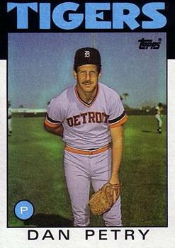 #540 Dan Petry - Detroit Tigers - 1986 Topps Baseball
