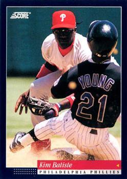 #540 Kim Batiste - Philadelphia Phillies -1994 Score Baseball