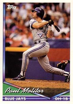 #540 Paul Molitor - Toronto Blue Jays - 1994 Topps Baseball