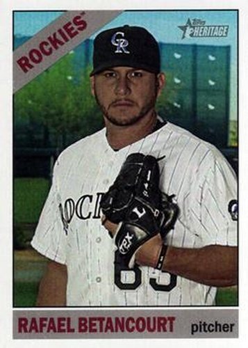 #540 Rafael Betancourt - Colorado Rockies - 2015 Topps Heritage Baseball