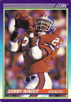 #540 Sammy Winder - Denver Broncos - 1990 Score Football