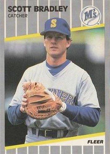#540 Scott Bradley - Seattle Mariners - 1989 Fleer Baseball