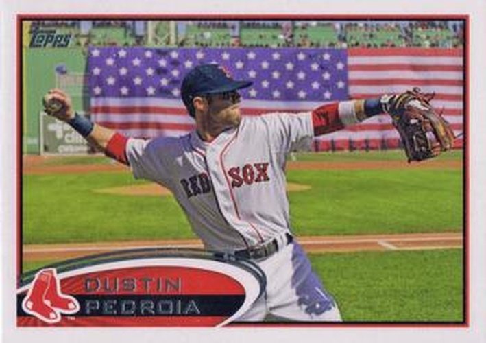 #540 Dustin Pedroia - Boston Red Sox - 2012 Topps Baseball