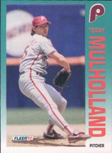 #540 Terry Mulholland - Philadelphia Phillies - 1992 Fleer Baseball