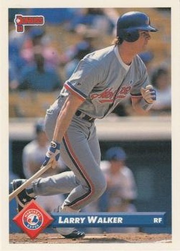 #540 Larry Walker - Montreal Expos - 1993 Donruss Baseball