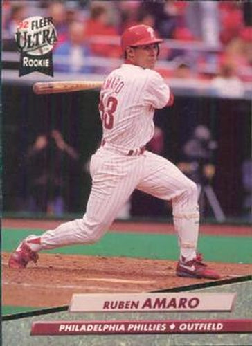 #540 Ruben Amaro - Philadelphia Phillies - 1992 Ultra Baseball
