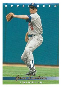 #540 Gene Larkin - Minnesota Twins - 1993 Upper Deck Baseball