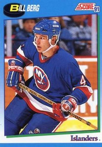 #541 Bill Berg - New York Islanders - 1991-92 Score Canadian Hockey