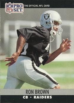 #541 Ron Brown - Los Angeles Raiders - 1990 Pro Set Football