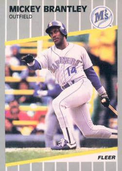 #541 Mickey Brantley - Seattle Mariners - 1989 Fleer Baseball