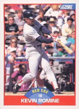 #541 Kevin Romine - Boston Red Sox - 1989 Score Baseball
