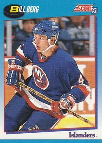 #541 Bill Berg - New York Islanders - 1991-92 Score Canadian Bilingual Hockey