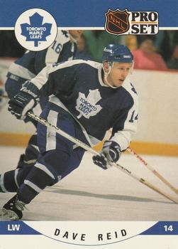 #541 Dave Reid - Toronto Maple Leafs - 1990-91 Pro Set Hockey
