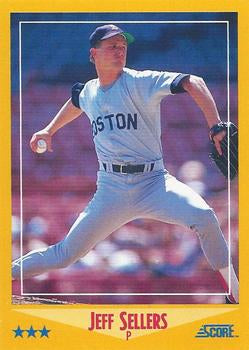 #541 Jeff Sellers - Boston Red Sox - 1988 Score Baseball