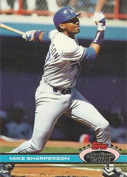 #541 Mike Sharperson - Los Angeles Dodgers - 1991 Stadium Club Baseball