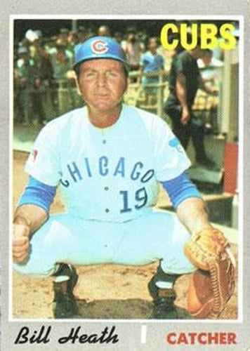 #541 Bill Heath - Chicago Cubs - 1970 Topps Baseball
