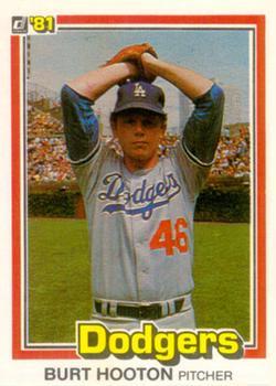 #541 Burt Hooton - Los Angeles Dodgers - 1981 Donruss Baseball