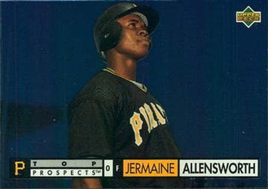 #541 Jermaine Allensworth - Pittsburgh Pirates - 1994 Upper Deck Baseball