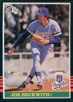#541 Joe Beckwith - Kansas City Royals - 1985 Donruss Baseball