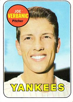 #541 Joe Verbanic - New York Yankees - 1969 Topps Baseball
