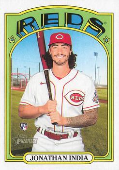 #541 Jonathan India - Cincinnati Reds - 2021 Topps Heritage Baseball