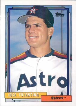 #541 Jose Tolentino - Houston Astros - 1992 Topps Baseball