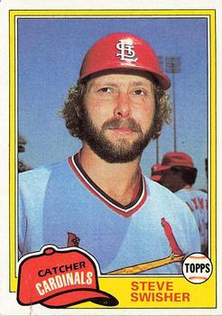 #541 Steve Swisher - St. Louis Cardinals - 1981 Topps Baseball
