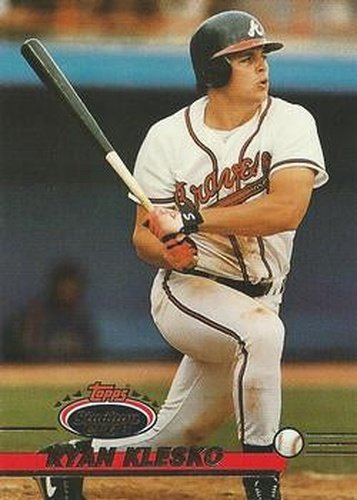 #541 Ryan Klesko - Atlanta Braves - 1993 Stadium Club Baseball