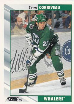 #541 Yvon Corriveau - Hartford Whalers - 1992-93 Score USA Hockey