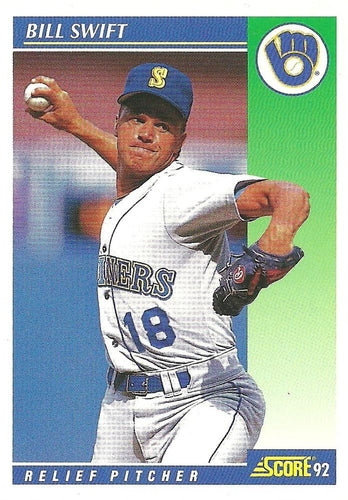 #541 Bill Swift - Seattle Mariners - 1992 Score Baseball