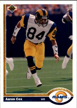 #541 Aaron Cox - Los Angeles Rams - 1991 Upper Deck Football