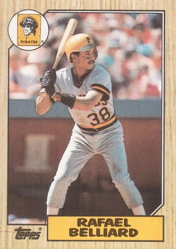 #541 Rafael Belliard - Pittsburgh Pirates - 1987 Topps Baseball