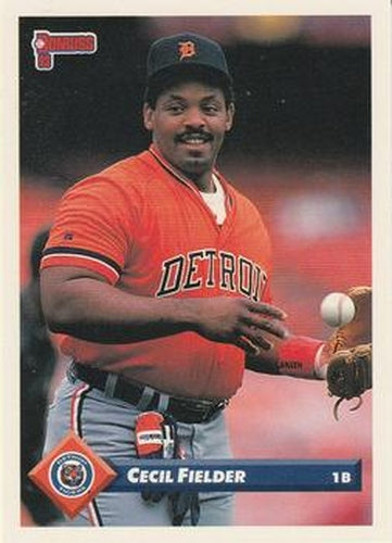 #541 Cecil Fielder - Detroit Tigers - 1993 Donruss Baseball