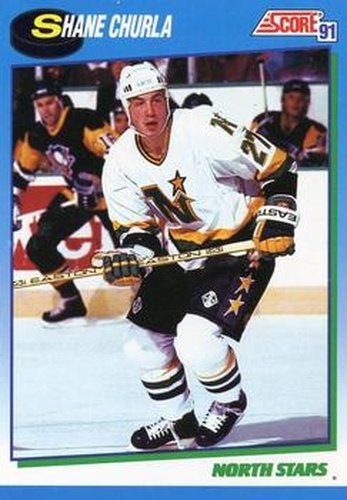 #542 Shane Churla - Minnesota North Stars - 1991-92 Score Canadian Hockey