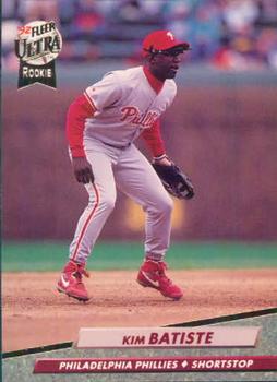 #542 Kim Batiste - Philadelphia Phillies - 1992 Ultra Baseball