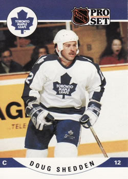 #542 Doug Shedden - Toronto Maple Leafs - 1990-91 Pro Set Hockey