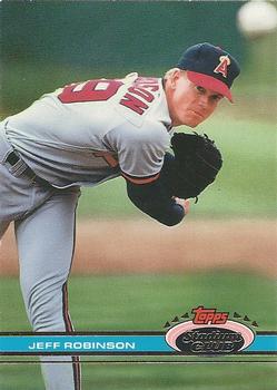 #542 Jeff Robinson - California Angels - 1991 Stadium Club Baseball