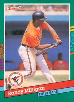#542 Randy Milligan - Baltimore Orioles - 1991 Donruss Baseball