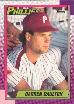 #542 Darren Daulton - Philadelphia Phillies - 1990 O-Pee-Chee Baseball