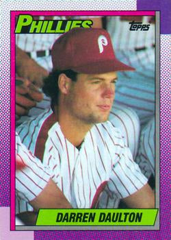 #542 Darren Daulton - Philadelphia Phillies - 1990 Topps Baseball