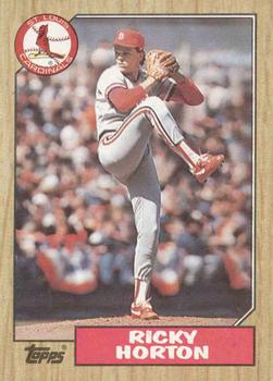 #542 Ricky Horton - St. Louis Cardinals - 1987 Topps Baseball