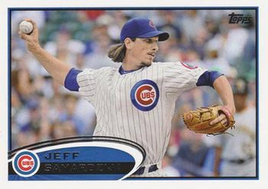 #542 Jeff Samardzija - Chicago Cubs - 2012 Topps Baseball