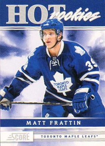 #542 Matt Frattin - Toronto Maple Leafs - 2011-12 Score Hockey