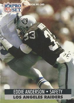 #542 Eddie Anderson - Los Angeles Raiders - 1991 Pro Set Football