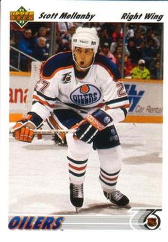 #542 Scott Mellanby - Edmonton Oilers - 1991-92 Upper Deck Hockey