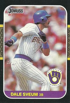 #542 Dale Sveum - Milwaukee Brewers - 1987 Donruss Baseball