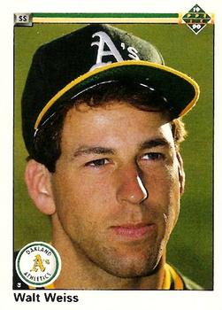 #542 Walt Weiss - Oakland Athletics - 1990 Upper Deck Baseball