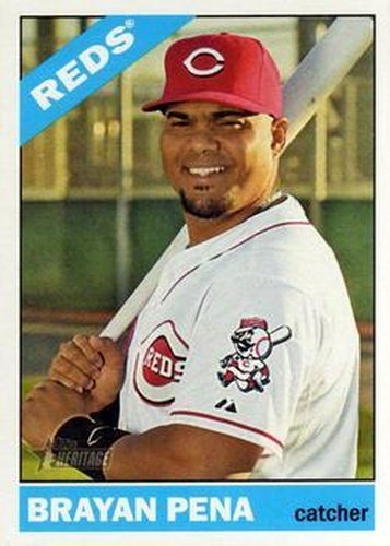 #542 Brayan Pena - Cincinnati Reds - 2015 Topps Heritage Baseball