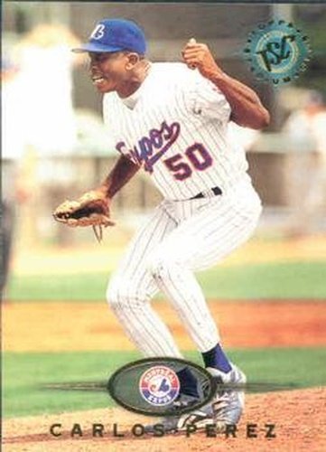 #542 Carlos Perez - Montreal Expos - 1995 Stadium Club Baseball